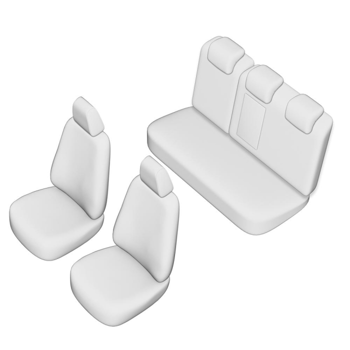 SET HUSE SCAUN UMBRELLA PENTRU NISSAN QASHQAI 2007-2014 (BANCHETA FRACTIONATA) CU TETIERE SPATE IN FORMA DE L [2]