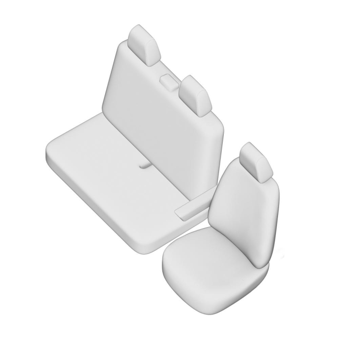 SET HUSE SCAUN UMBRELLA PENTRU RENAULT MASTER (2+1) 2020- [2]