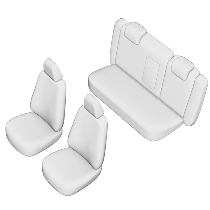 SET HUSE SCAUN UMBRELLA PENTRU SKODA OCTAVIA II FACELIFT 2010-2012 (BANCHETA FRACTIONATA) TIP 2 CU TETIERE SPATE IN FORMA DE L [2]