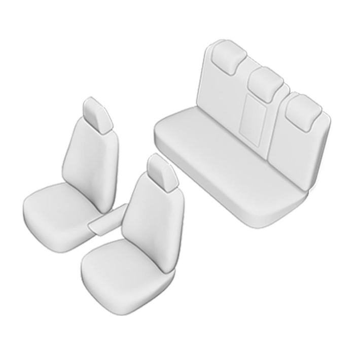 SET HUSE SCAUN UMBRELLA PENTRU VW GOLF 7 COMFORT LINE 2013-2021 (BANCHETA FRACTIONATA) CU TETIERE SPATE IN FORMA DE L [2]