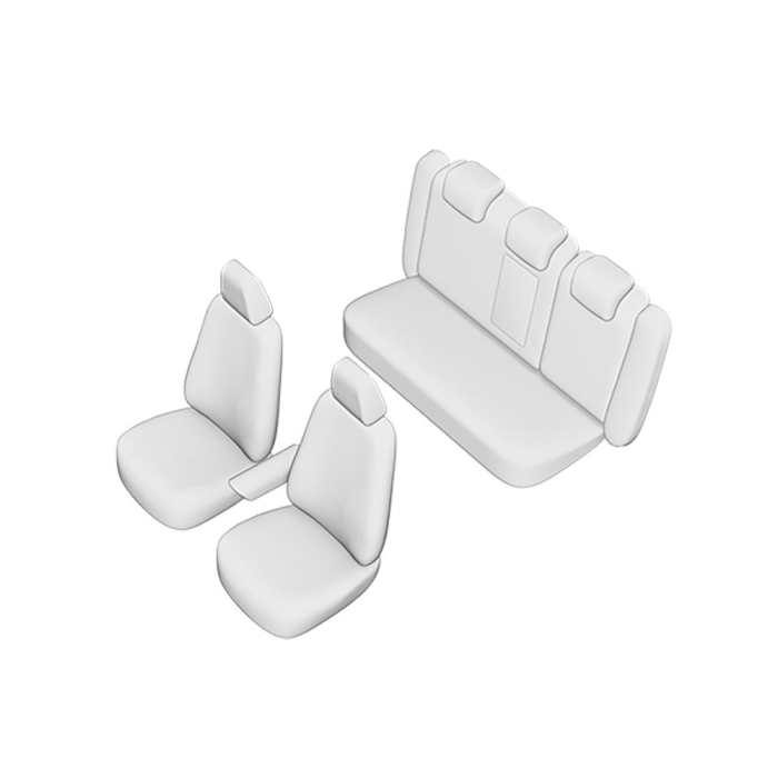 SET HUSE SCAUN UMBRELLA PENTRU VW PASSAT B7 SEDAN 2011-2015 (BANCHETA FRACTIONATA) CU TETIERE SPATE IN FORMA DE L [2]