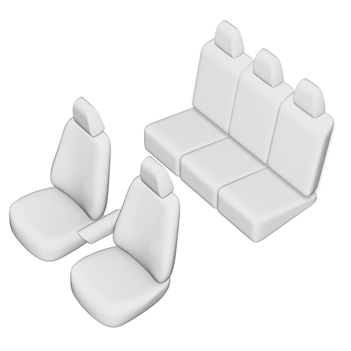 SET HUSE SCAUN UMBRELLA PENTRU VW SHARAN 5 LOCURI 2000-2005 (SCAUNE INDIVIDUALE SPATE) [2]
