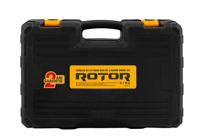 Set mini fierastrau CS1 si Foarfeca de gradina GS1 pe acumulator ROTOR, 500 W,600 W 4500 rot/min, 21 V 3 Ah [4]