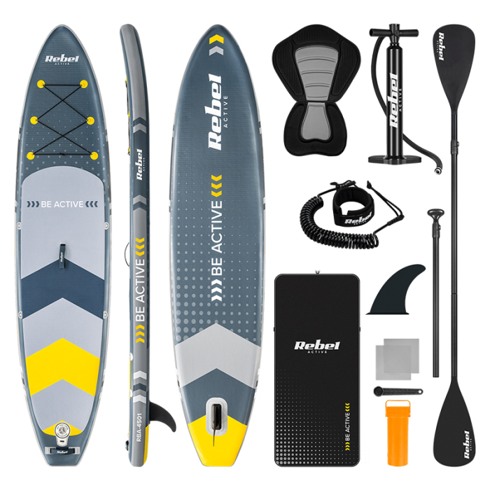 SET PLACA GONFLABILA STAND UP PADDLE SCAUN 350X80X15 CM [2]