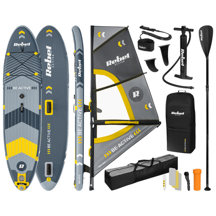 SET PLACA GONFLABILA WINDSURFING SUP 305X76X15 CM [2]