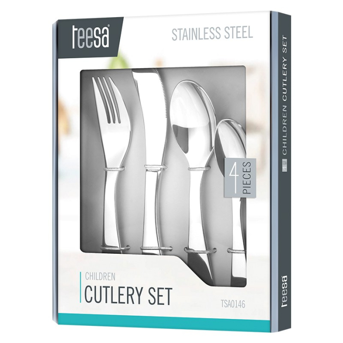 SET TACAMURI INOX COPII 4 PIESE TEESA [4]