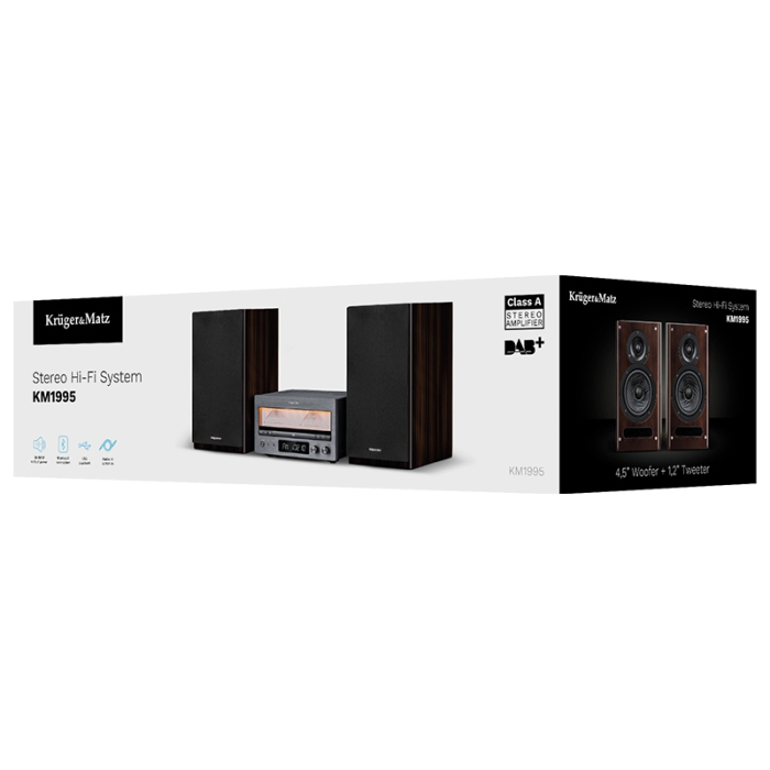 SISTEM HI-FI CD USB BT FM DAB+ KRUGER&MATZ [10]
