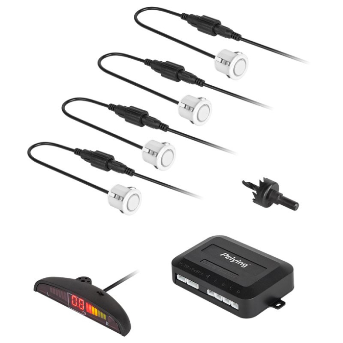 SISTEM PARCARE DISPLAY LED 4 SENZORI ALBI [2]