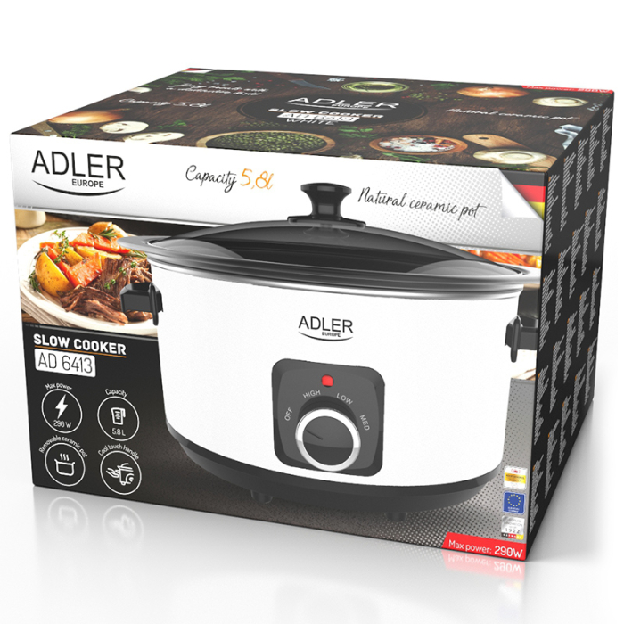SLOW COOKER 5.8L AD 6413 ALB ADLER [10]