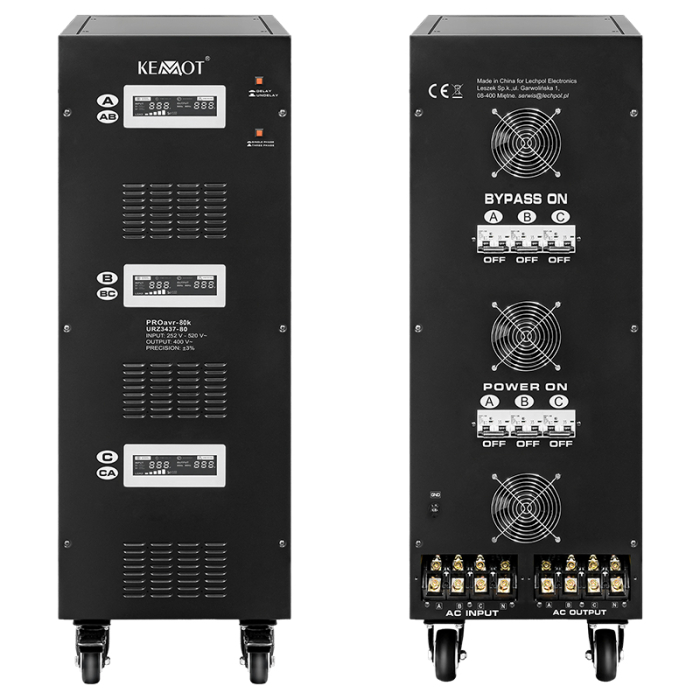 STABILIZATOR SERVOMOTOR TRIFAZAT 80KVA PROAVR-80K KEMOT [4]