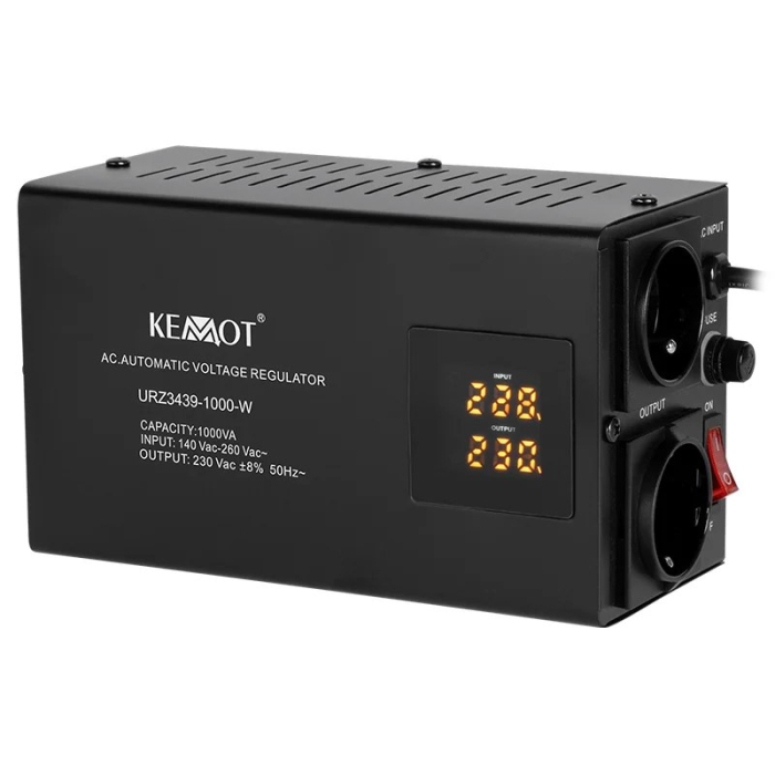 STABILIZATOR TENSIUNE AUTOMAT 1000VA PERETE KEMOT [2]