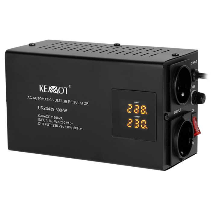STABILIZATOR TENSIUNE AUTOMAT 500VA PERETE KEMOT [2]