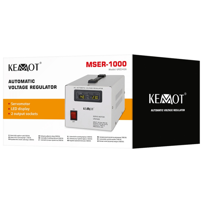 STABILIZATOR TENSIUNE SERVOMOTOR 1000VA KEMOT [6]