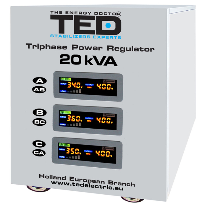 STABILIZATOR TENSIUNE TRIFAZAT SERVO 20KVA [2]