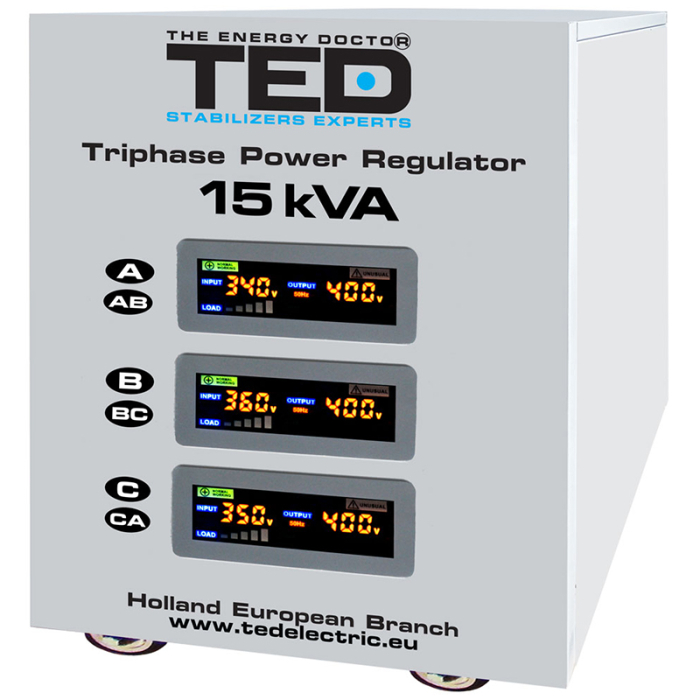 STABILIZATOR TENSIUNE TRIFAZAT SERVOMOTOR 15KVA [2]