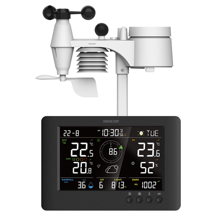 STATIE METEO PROFESIONALA WBGT WIFI 8 IN 1 SENCOR [3]