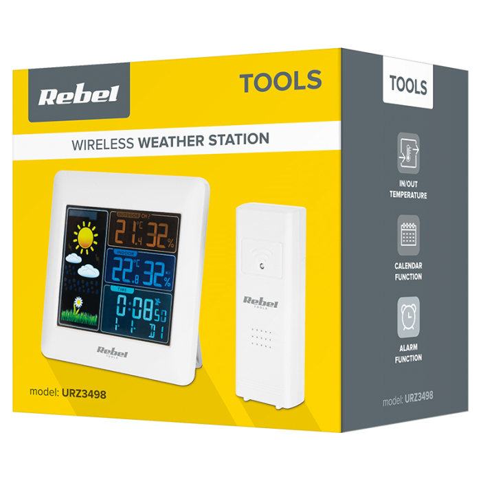 STATIE METEO WIRELESS CU SENZOR EXTERIOR REBEL [5]