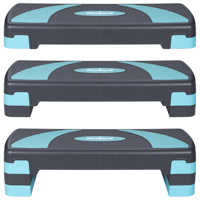 STEPPER AEROBIC 3 NIVELE GRI ALBASTRU REBEL ACTIVE [7]