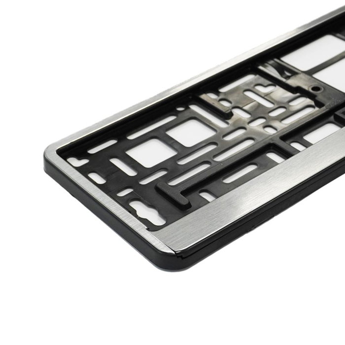 SUPORT NUMAR INMATRICULARE MEGA DRIVE CHROME BRUSH 1 BUC [4]