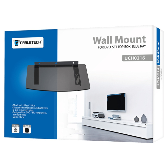 SUPORT PERETE POLITA STICLA DVD/BLU-RAY [7]