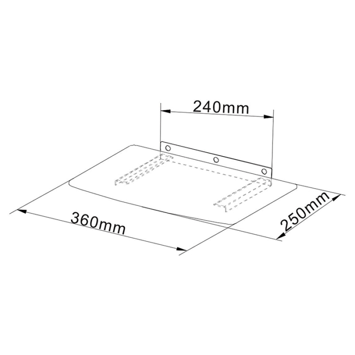 SUPORT PERETE POLITA STICLA DVD/BLU-RAY [6]