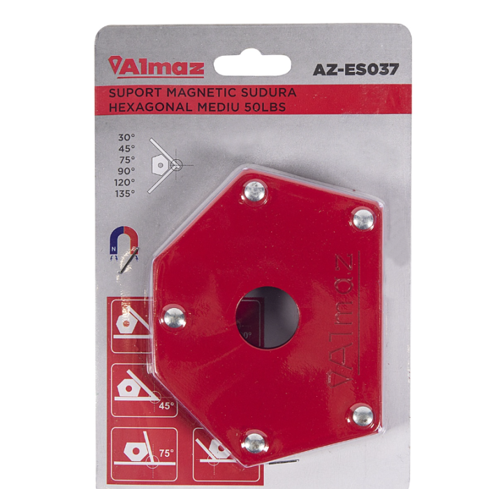 Suport sudura Almaz, magnetic, hexagonal, capacitate maxima ridicare 22.7 Kg [2]