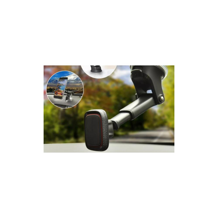 SUPORT TELEFON AUTO MAGNETIC CU FIXARE PE BORD/PARBRIZ CU VENTUZA [5]