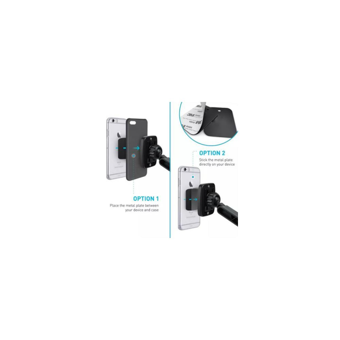 SUPORT TELEFON AUTO MAGNETIC CU FIXARE PE BORD/PARBRIZ CU VENTUZA [4]