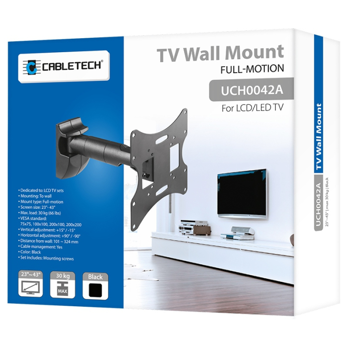 SUPORT TV 23-42 INCH 30 KG NEGRU [6]