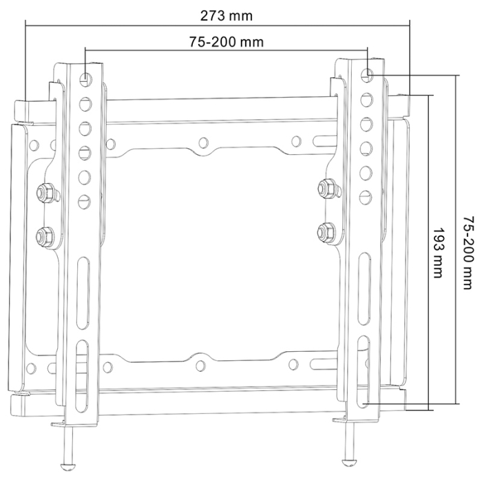 SUPORT UNIVERSAL LED TV 13 inch-42 inch CU INCLINARE [6]