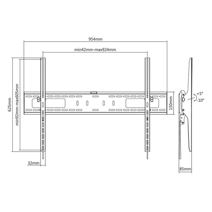 SUPORT UNIVERSAL LED TV 60 inch-100 inch KRUGER&MATZ [9]