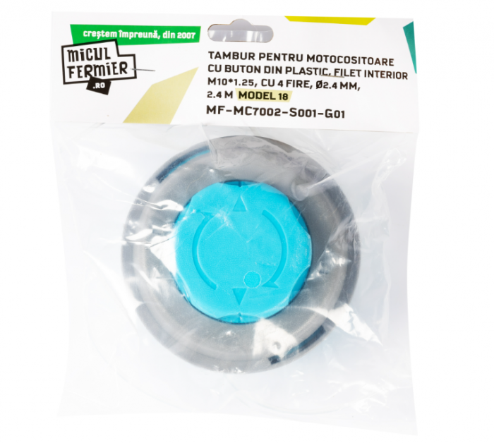 Tambur 2.4 mm Micul Fermier cu buton plastic, Model 18 MF-MC7002-S001-G01 [2]