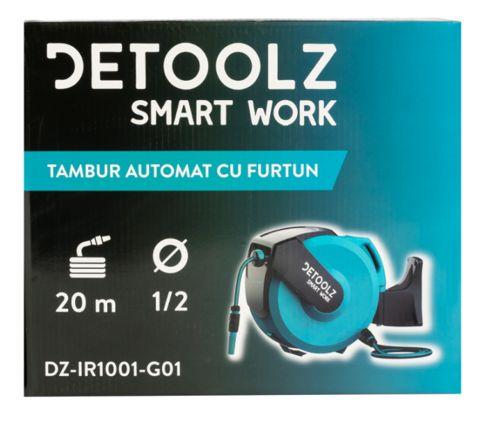 Tambur automat Detoolz cu furtun 20m 1/2“  DZ-IR1001-G01 [6]