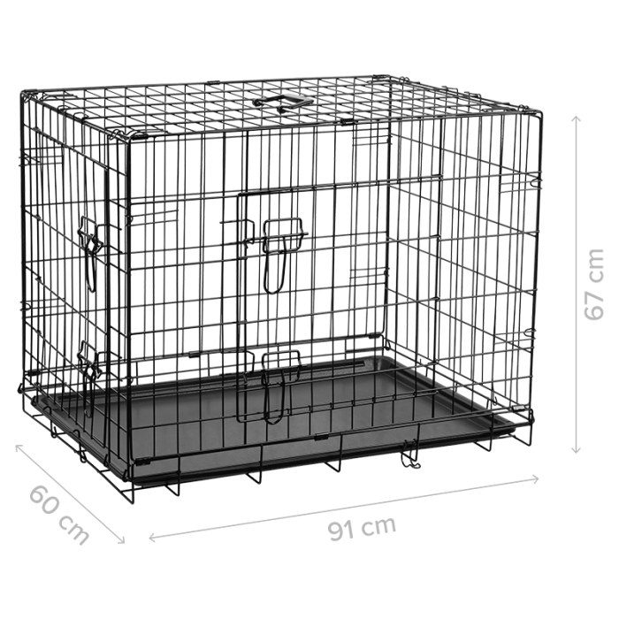 TARC METALIC PENTRU CAINI 91X60X67 CM REBEL ANIMALS [7]