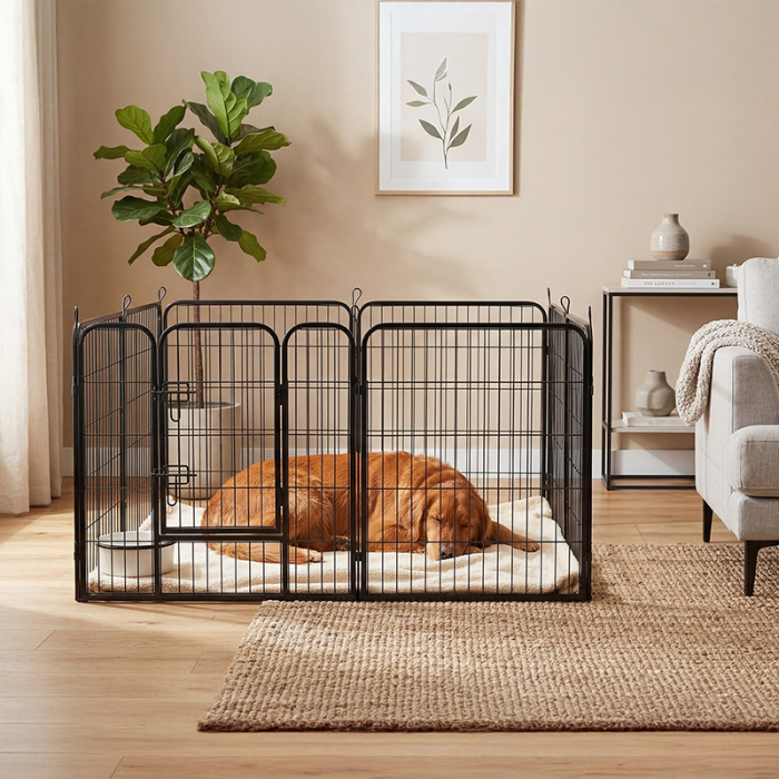 TARC MODULAR PENTRU CAINI 8 PANOURI 80X80 CM REBEL ANIM [10]