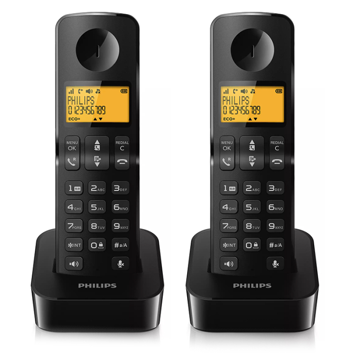 TELEFON DECT D2602 NEGRU PHILIPS [2]