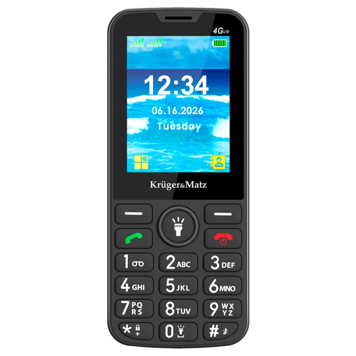 TELEFON GSM SENIORI 4G BUTON SOS KRUGER&MATZ [4]