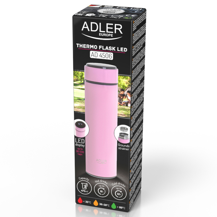 TERMOS CU AFISAJ TEMPERATURA AD 4506 ROZ ADLER [10]