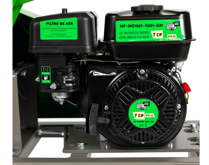 Tocator de crengi Micul Fermier, motor benzina 7 CP, 60 mm diametru maxim de taiere, pentru brichete [3]