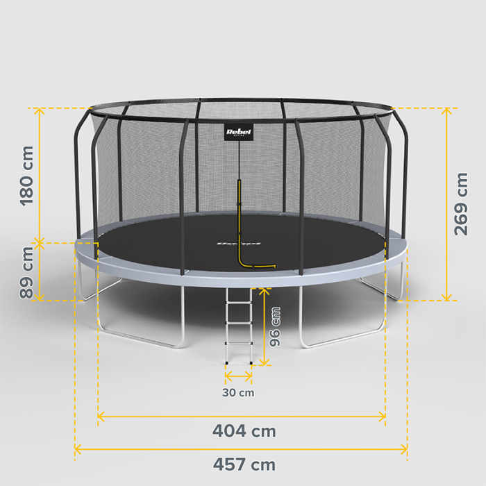 TRAMBULINA 15FT 457CM REBEL ACTIVE [6]