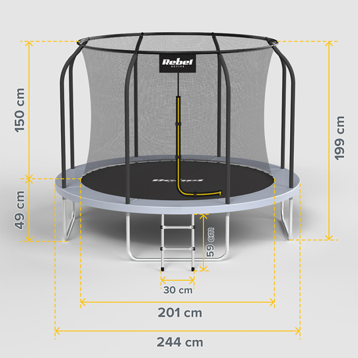 TRAMBULINA 8FT 244CM REBEL ACTIVE [6]