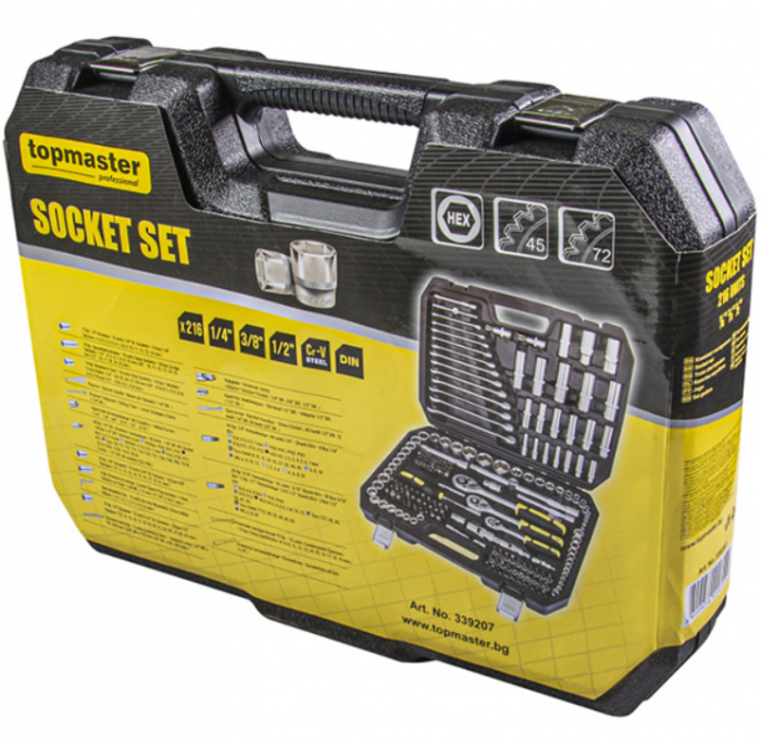 Trusă scule 216 piese Topmaster 339207 [2]