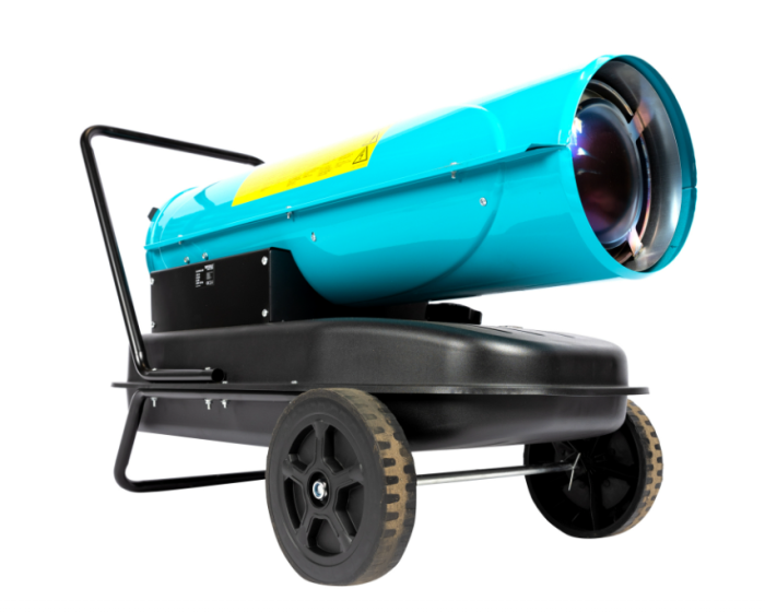 Tun de caldura pe motorina Detoolz DZ-EI1005-G01, 30kW, rezervor 35L, roti de transport [4]