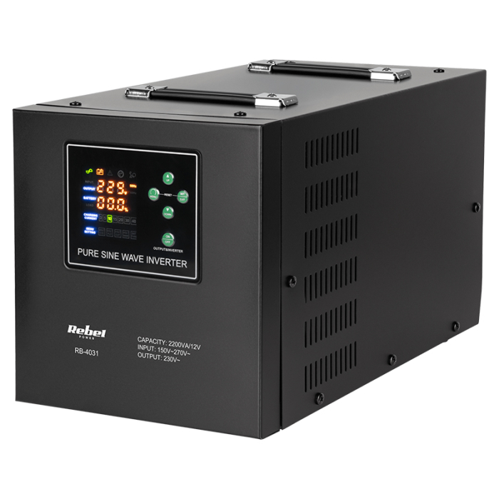 UPS CENTRALE SINUS PUR 2200VA 1600W 12V REBEL [2]