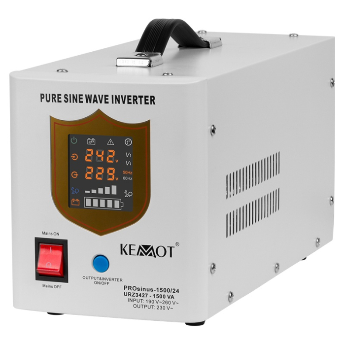 UPS CENTRALE TERMICE SINUS PUR 1500VA/1050W 24V KEMOT [2]