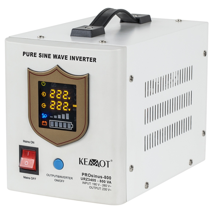 UPS CENTRALE TERMICE SINUS PUR 800VA/500W 12V KEMOT [2]