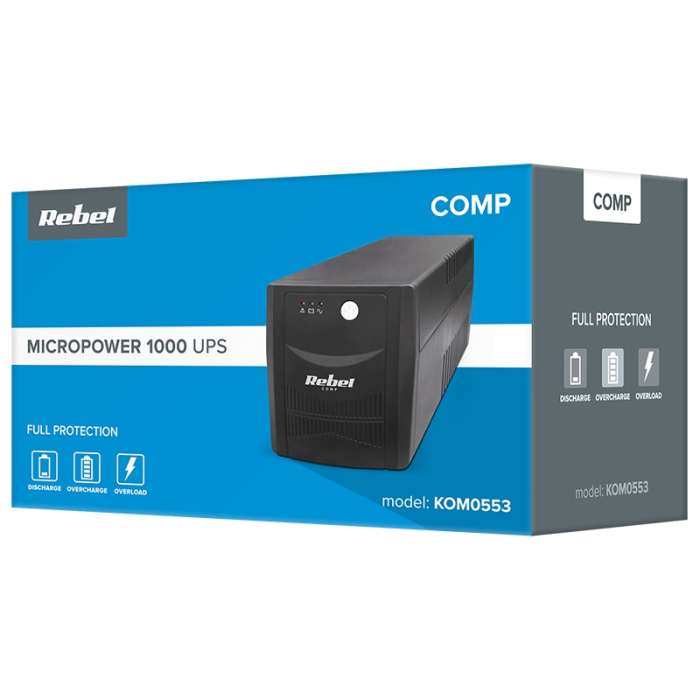 UPS MICROPOWER 1000 (1000VA/600W) REBEL [7]
