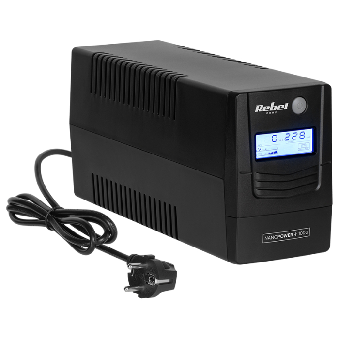 UPS OFFLINE NANOPOWER PLUS 1000 (1000VA/600W) REBEL [3]