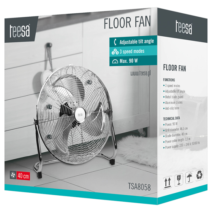 VENTILATOR PODEA 40CM 3 VITEZE 90W TEESA [9]