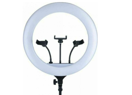 Echipamente supraveghere & Lanterne profesionale - Andowl Lumină Inelară 44cm 3200 - 5800K cu Trepied pardoseală și Suport pentru Telefon